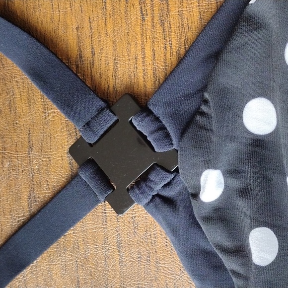 Magicsuit **NWT** small Bang Lauren Top tankini, b/w polka dots. size 12. - Picture 7 of 9